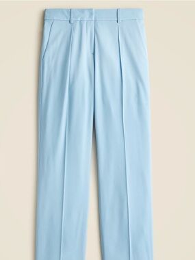 J. Crew Light Blue Pleated Trousers